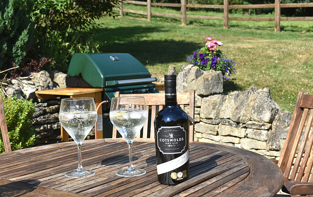 Patio Barbeque with compulsory Cotswold Gin